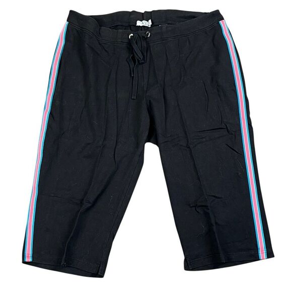 New York Laundry Black Cropped Sweatpants 2X - Picture 1 of 8